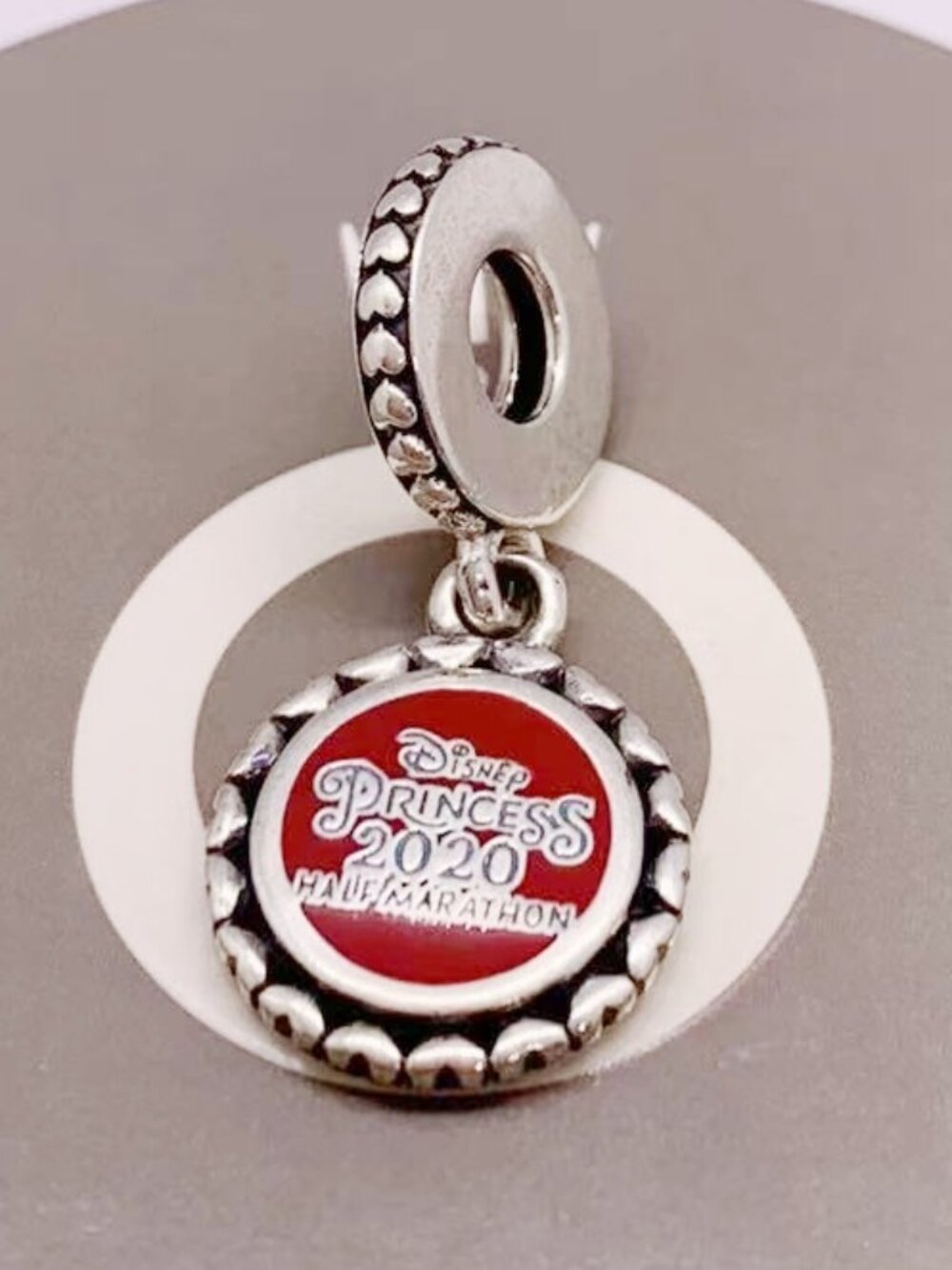 Pandora Disney Princess 2020 5K , Half Marathon S925ALE, Dangle Pendant Charm